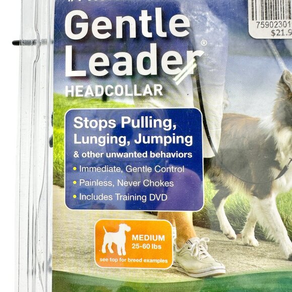 PetSafe Gentle Leader Headcollar For Dogs Medium Stops Pulling with Training DVD - Picture 2 of 6